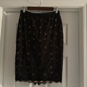 NWOT BCBG lace pencil skirt size small